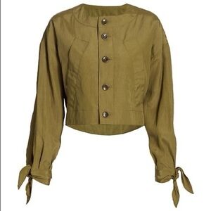 Proenza Schouler White Label Textured Parachute Cropped Jacket